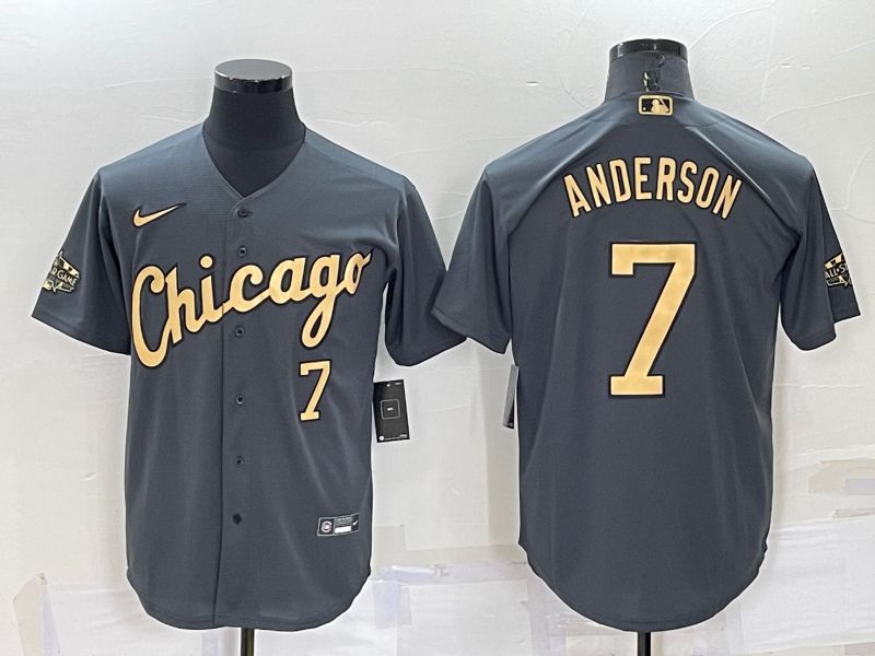 Men Chicago White Sox #7 Anderson Grey 2022 All Star Nike MLB Jerseys->toronto blue jays->MLB Jersey